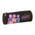 Safta K-Pop Demon Hunters Portatodo Redondo - Cremallera con Tirador - 20x7x7cm - Color Negro y Rosa