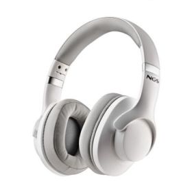 NGS Artica Storm Auriculares Bluetooth - Bateria Extraible - Cancelacion Activa de Ruido - Autonomia hasta 45h - Color Blanco
