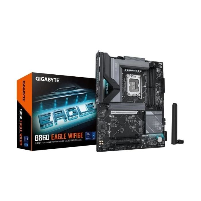 Gigabyte B860 EAGLE WIFI6E Placa Base Intel 1851 4x DDR5 - M,2, SATA - HDMI,DP - WIFI6E - ATX