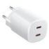 Xiaomi 45W Nano  Turbo Charging Power Adapter Cargador GAN de Pared para Smartphone - 2xUSB-C - Carga Rapida - Color Blanco