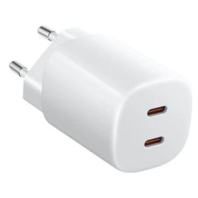 Xiaomi 45W Nano  Turbo Charging Power Adapter Cargador GAN de Pared para Smartphone - 2xUSB-C - Carga Rapida - Color Blanco