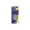 Bismark Pack con 6 Portaminas 0.7mm HB con Goma + 1 Cajita de Minas - Punta Retractil - Cuerpos de Colores Surtidos