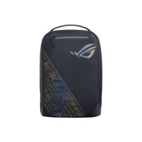 Asus BP1501G ROG Mochila para Portatil 17  - Bolsillo exterior de Acceso Rapido - Diseño y Detalles holograficos ROG - Color Neg