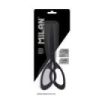 Milan Shadow Tijeras de Oficina de 20cm - Mango Ergonomico - Hoja de Acero Inoxidable - Color Negro