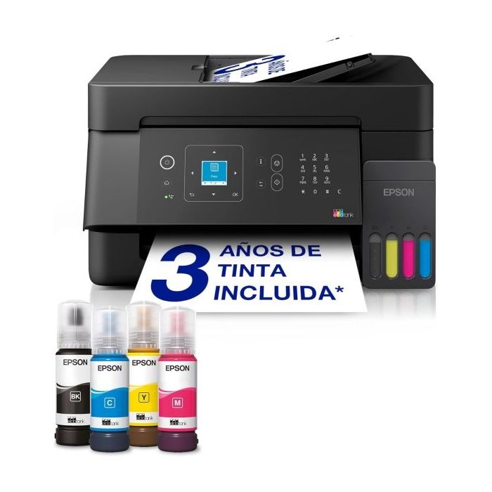 Epson EcoTank ET-4900 Impresora Multifuncion Color Fax WiFi 33ppm - ADF de 30 hojas