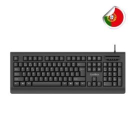 Coolbox TEC04DNIPT Teclado USB - Portugues - Lector Samartcard integrado - DNIe 4.0 y anteriores - Color Negro