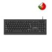 Coolbox TEC04DNIPT Teclado USB - Portugues - Lector Samartcard integrado - DNIe 4.0 y anteriores - Color Negro