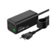 CoolBox Cargador GAN 100W Chargemaster 4 PRO - 3xUSB-C - 1xUSB-A - Carga Rapida 3.0- Power Delivery - Cable 1.5 Metros - Color N