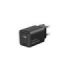 CoolBox Cargador GAN 35W - 1xUSB-C - 1xUSB-A - Carga Rapida 3.0 - Power Delivery - Color Negro