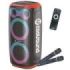 Coolsound Blast Pump Altavoz Karaoke - 2x 6.5  - 60W RMS - Iluminacion RGB - Bluetooth, USB, Tarjeta TF y Auxiliar - 2 Microfono