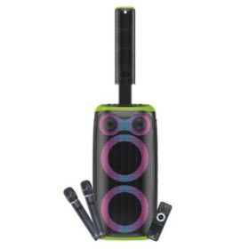 Coolsound Blast Pump 2.1 Altavoz Karaoke - 2x 6.5  - 80W RMS - 5 Tweeters - Iluminacion RGB - Bluetooth, USB, Tarjeta TF y Auxil