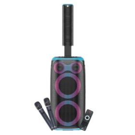 Coolsound Blast Pump 2.1 Altavoz Karaoke - 2x 6.5  - 80W RMS - 5 Tweeters - Iluminacion RGB - Bluetooth, USB, Tarjeta TF y Auxil