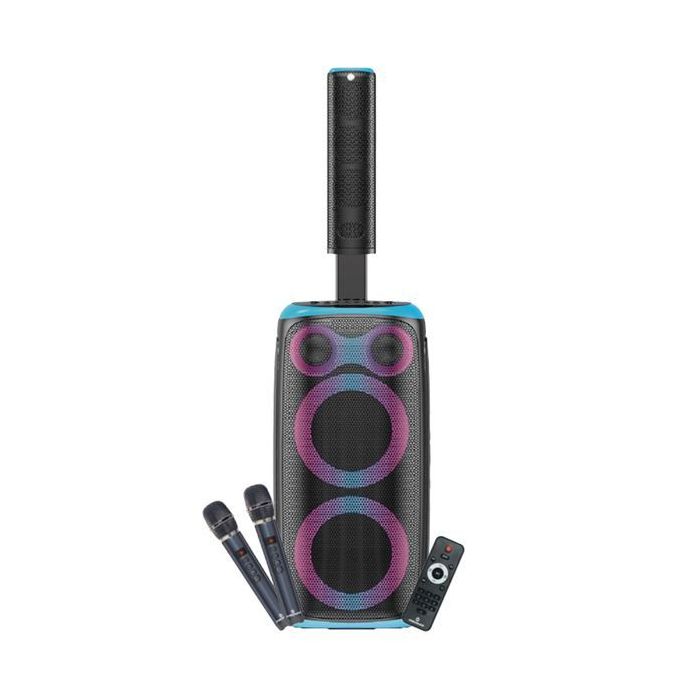Coolsound Blast Pump 2.1 Altavoz Karaoke - 2x 6.5  - 80W RMS - 5 Tweeters - Iluminacion RGB - Bluetooth, USB, Tarjeta TF y Auxil