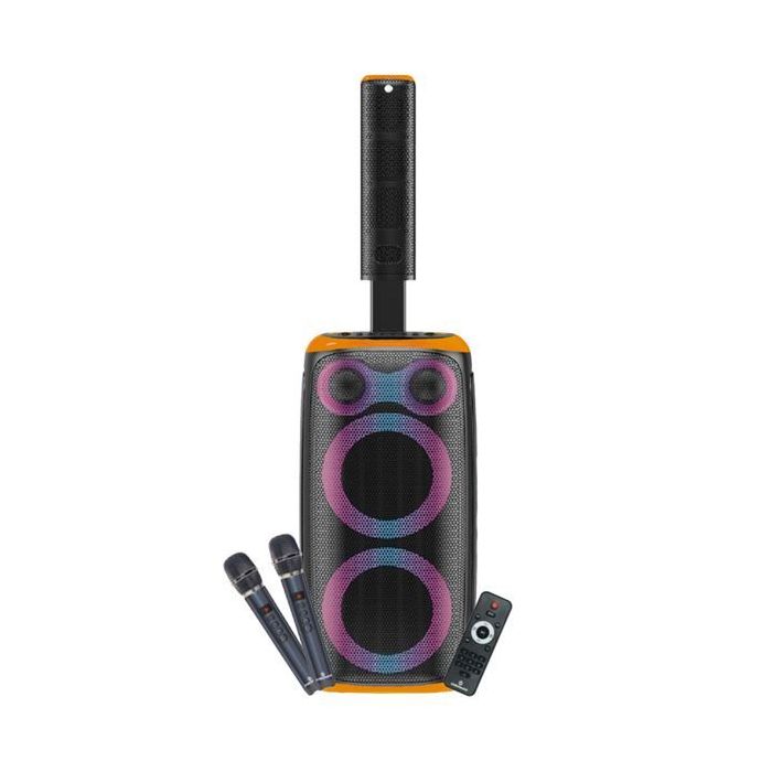 Coolsound Blast Pump 2.1 Altavoz Karaoke - 2x 6.5  - 80W RMS - 5 Tweeters - Iluminacion RGB - Bluetooth, USB, Tarjeta TF y Auxil