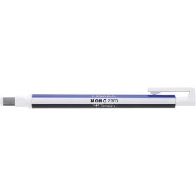 Tombow Mono Zero Portagomas - Punta Rectangular de 2.5x5mm - Capuchon de Proteccion - Mecanismo de Giro - Libre de PVC y Latex -