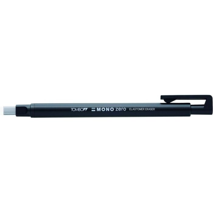 Tombow Mono Zero Portagomas - Punta Rectangular de 2.5x5mm - Capuchon de Proteccion - Mecanismo de Giro - Libre de PVC y Latex -