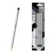 ErichKrause Art Pack de 3 Lapices de Grafito - Durezas Surtidas H, HB y B - Cuerpo Hexagonal - Mina Resistente - Color Plata