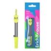 ErichKrause Neon Compas Escolar - Cuerpo Metalico - 120mm de Longitud - Radio Maximo de 180mm - Bolsa de Polietileno - Color Ama