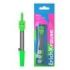 ErichKrause Neon Compas Escolar - Cuerpo Metalico - 120mm de Longitud - Radio Maximo de 180mm - Bolsa de Polietileno - Color Ver