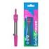 ErichKrause Neon Compas Escolar - Cuerpo Metalico - 120mm de Longitud - Radio Maximo de 180mm - Bolsa de Polietileno - Color Ros