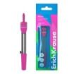 ErichKrause Neon Compas Escolar - Cuerpo Metalico - 120mm de Longitud - Radio Maximo de 180mm - Bolsa de Polietileno - Color Ros