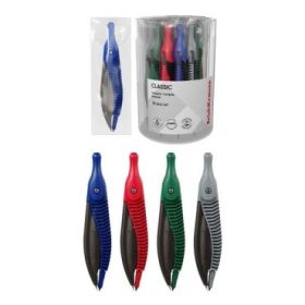 ErichKrause Classic Compas Escolar - Cuerpo de Plastico - Estuche de PVC - 122mm de Longitud - Radio Maximo de 150mm - Colores S