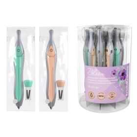ErichKrause Pastel Bloom Compas Escolar - Mina de Repuesto - Cuerpo Metalico - Estuche de PVC - 125mm de Longitud - Radio Maximo