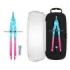 ErichKrause CoolRay Compas Escolar - Mina de Repuesto - Cuerpo Metalico - Estuche - 155mm de Longitud - Radio Maximo de 150mm -