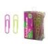 ErichKrause Neon Pack de 100 Clips Recubiertos - 28mm - Caja de Plastico - Colores Surtidos