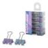 ErichKrause Energy Save Manga Pack de 10 Pinzas Sujetapapeles - 19mm de Ancho - Metalicas - Capacidad hasta 80 Hojas - Colores S