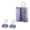 ErichKrause Energy Save Manga Pack de 10 Pinzas Sujetapapeles - 19mm de Ancho - Metalicas - Capacidad hasta 80 Hojas - Colores S