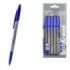 ErichKrause Slender Stick Grey Pack de 8 Boligrafos con Capuchon - Punta de Aguja 0.7mm - Cuerpo Opaco Gris - Trazo 0.26mm - Tin