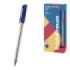 ErichKrause ULTRA-100 Gold Stick Classic Boligrafo con Capuchon - Punta de Aguja 0.5mm - Cuerpo Transparente - Trazo 0.25mm - Ti