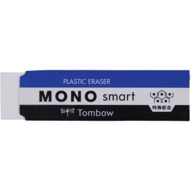 Tombow Mono Smart Goma de Borrar - 9g - Extrafina - Ancho de 5.5mm - Funda de Papel - PVC Libre de Ftalatos y Latex - Color Blan