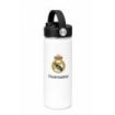 Safta Real Madrid Botella Isotermica - Capacidad 530ml - Pajita Interior - Revestimiento Interior de Cobre - Tapa Antifugas - 12