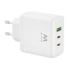 Ewent EW1329 Cargador GaN 65W - 2xUSB-C PD3.0 - 1xUSB-A QC3.0 - Color Blanco