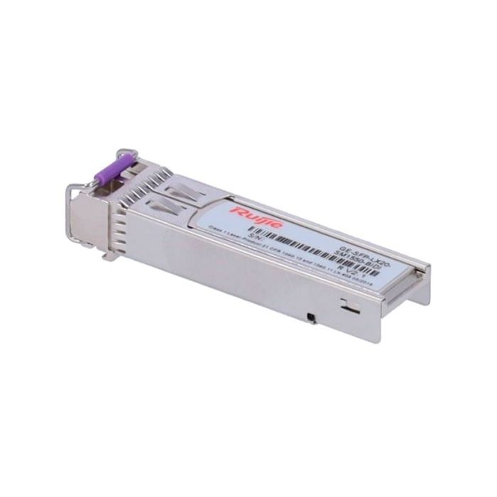 Ruijie GE-SFP-LX20-SM1550-BIDI Modulo Transceptor SFP - 1000Base-LX - Fibra Optica hasta 20km - Bidireccional - Transmision a 15