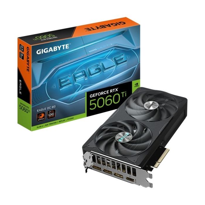 Gigabyte GeForce RTX 5060 TI Tarjeta Grafica EAGLE OC 8GB GDDR7 - 3x DP, HDMI