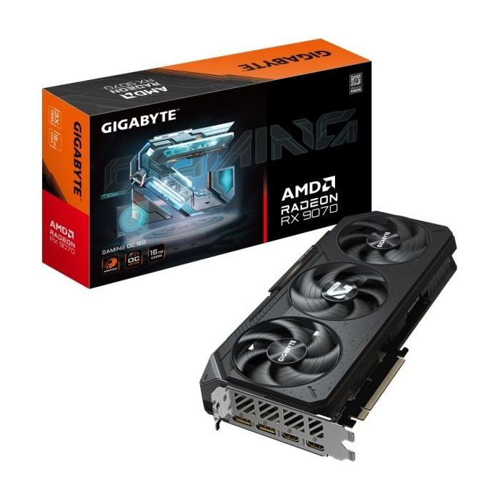 Gigabyte Radeon RX 9070 Gaming OC Tarjeta Grafica 16GB GDDR6 - 2x DP, 2x HDMI
