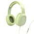 Hama Fun C Auriculares con Microfono Omnidireccional - Cable 1.2m - Diadema Ajustable - Almohadillas de Cuero - Color Verde