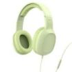 Hama Fun C Auriculares con Microfono Omnidireccional - Cable 1.2m - Diadema Ajustable - Almohadillas de Cuero - Color Verde