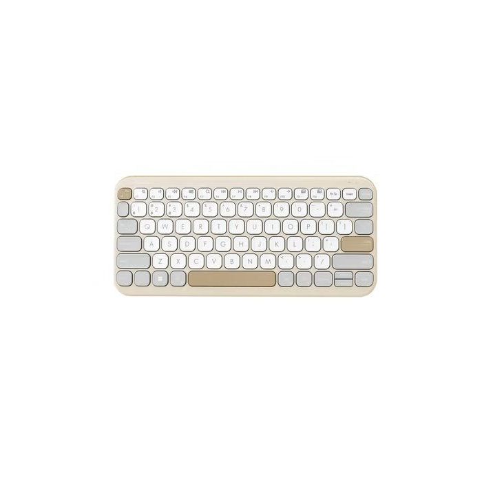 Asus Marshmallow KW100 Teclado  - Bluetooth - Compacto - Español - Color Beige