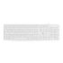 Natec Nautilus Teclado  Multimedia USB - 106 Teclas Membrana - Resistente a Salpicaduras - Color Blanco