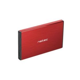 Natec Rhino GO Caja Externa para Discos HDD/SSD SATA 2.5  - USB 3.0 - Compatible con Discos de Hasta 4TB - Plug and Play - Color