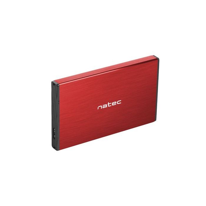 Natec Rhino GO Caja Externa para Discos HDD/SSD SATA 2.5  - USB 3.0 - Compatible con Discos de Hasta 4TB - Plug and Play - Color