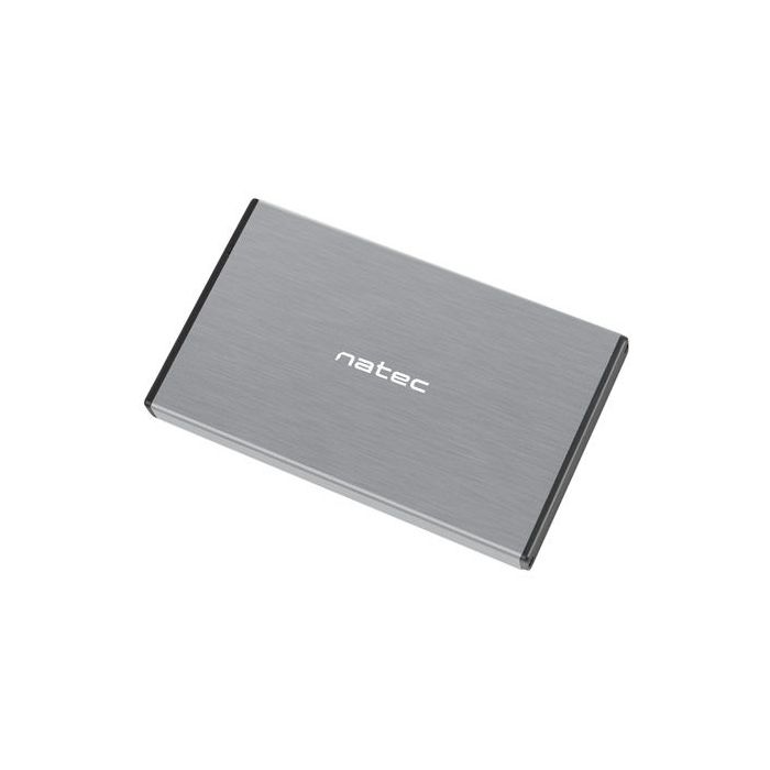 Natec Rhino GO Caja Externa para Discos HDD/SSD SATA 2.5  - USB 3.0 - Compatible con Discos de Hasta 4TB - Plug and Play - Color