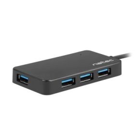 Natec Moth Hub USB - 4 Puertos USB 3.0 - Color Negro