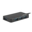 Natec Moth Hub USB - 4 Puertos USB 3.0 - Color Negro