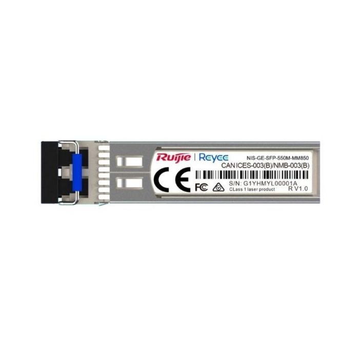 Ruijie NIS-GE-SFP-550M-MM850 Modulo Transceptor SFP - 1000Base-SX - Fibra Optica hasta 550m - Longitud de Onda de 850nm - Color
