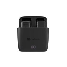 Natec Hopper Lavalier Microfono Inalambrico Conector USB-C - Alta Sensibilidad - Frecuencia Hasta 48 kHz